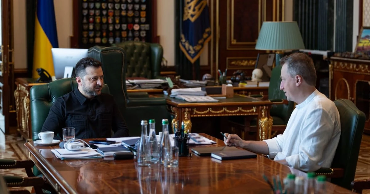 Президент Володимир Зеленський і Олексій Соболев