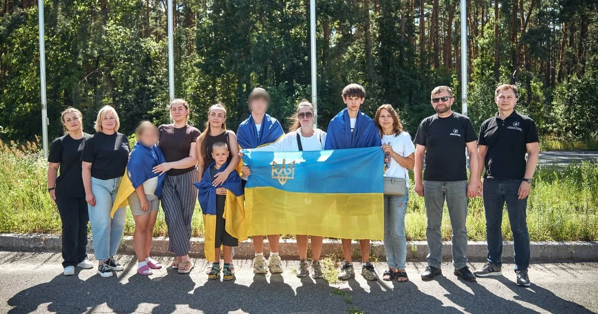 Діти, яких повернули з тимчасово окупованих територій (за повідомленням Дмитра Лубінця у Telegram)