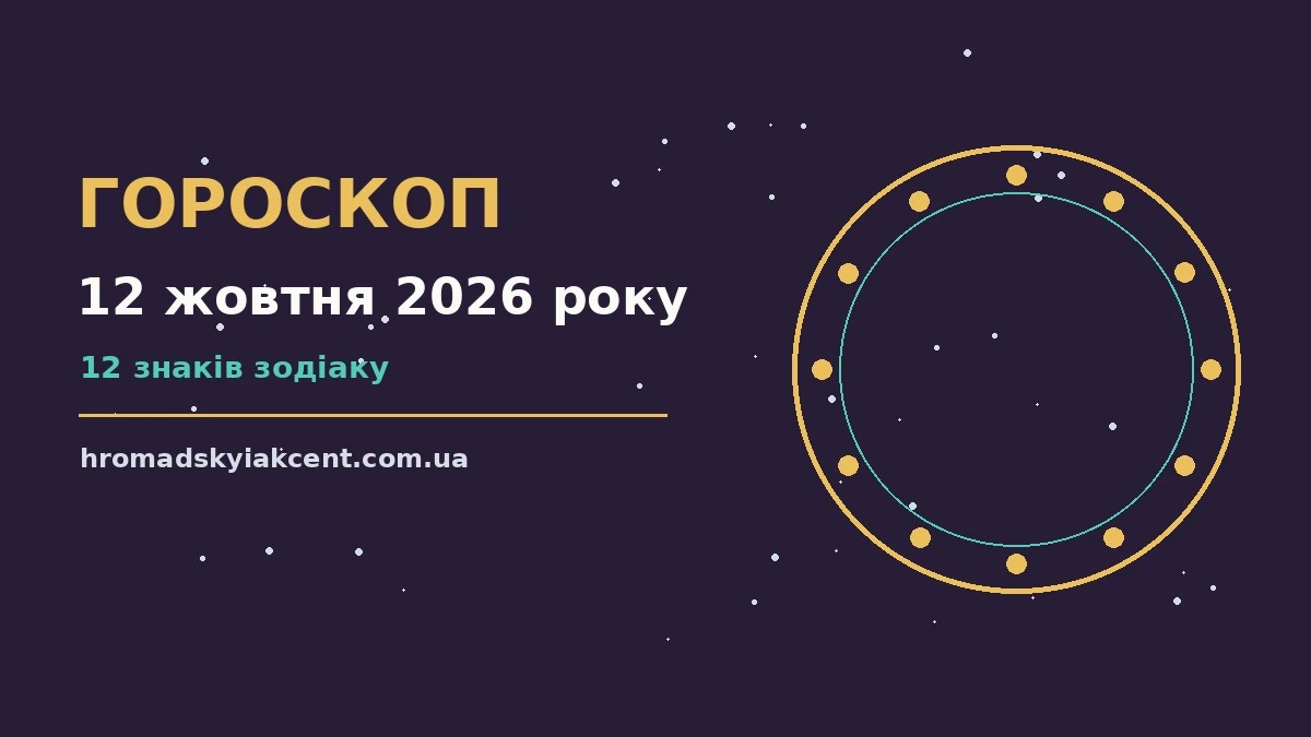 Гороскоп на 12 жовтня 2026 року: перспективи для 12 знаків про події, зустрічі та вибір